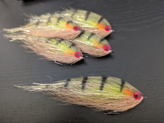 N&B Hollow - Firecracker Perch (Tan and Olive) 6-7"
